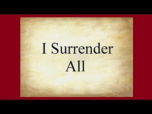 I Surrender All (Instrumental/Karaoke)