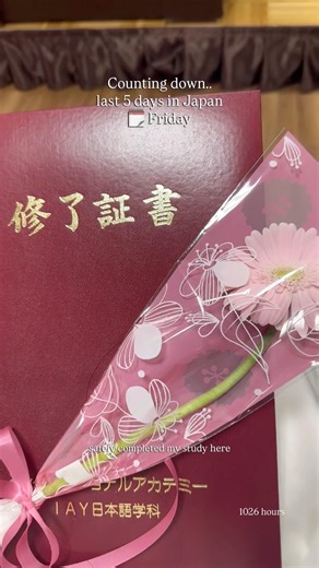 Last 5 days in Japan: Graduation ceremony 📕🇯🇵