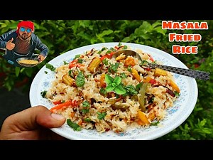 Veg Fried Rice Masala Maar Ke || Outdoor Cooking In The Rain || Pure Nature || Village Life Haryana
