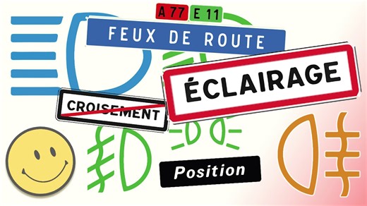 Réussir ton code de la route : Cours éclairage