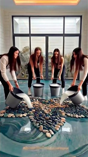 THIS FLOOR IS INSANE 😱 Luxury and Purple Veins Marble DesignEpoxy Floor #epoxyfloor #renovation