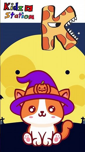 Halloween Alphabets J K L | Guess the Spooky Letters! A to Z! #Kidzstation #Shorts