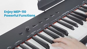 Watch Moukey MEP-110 Beginner keyboard piano 88 keys Full-Size on Amazon Live