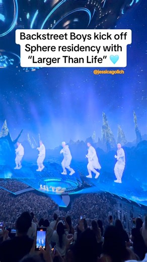 BSB kick off Vegas Residency with “Larger Than Life” 🩵🩵 #backstreetboysthesphere #bsbsphere #backstreetboys | Jessica Golich
