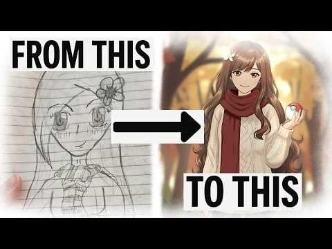 Beginner friendly anime character drawing tutorial mini series - Rough sketch