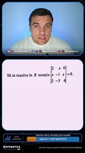 19K views · 69 reactions | 勞Te panichezi când vezi ecuații cu matrici de ordinul trei? ‍ Respiră adânc — îți arăt pas cu pas cum să le înțelegi!Partea 1️⃣ | Matematica.md | Facebook