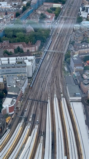 15K views · 459 reactions | Looking out from The Shard over London Bridge Station — a maze of tracks and city life in motion. ✨ #londonatnight #londoncity #visitlondon #skyline #theshard #londontown #sholalawrence | London Town | Facebook