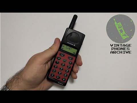 Ericsson GA628 Brick Mobile phone from 1996 - test call, menu browse, ringtones