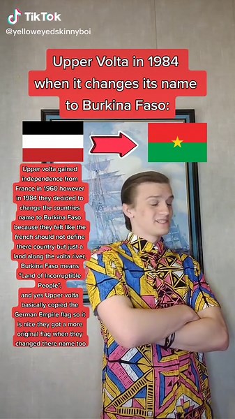 Upper Volta becomes Burkina Faso 1984🇧🇫 #history #historymemes #burkinafaso #africa #education #cosplay #coldwar #fyp #foryou