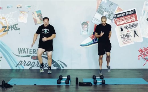 【body project】30分钟低冲击初级全身燃脂训练 膝盖友好 大体重友好最好备好哑铃