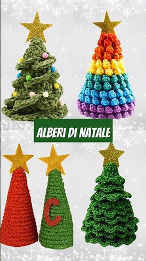 Alberi di Natale all'uncinetto facili e veloci ✌🏻