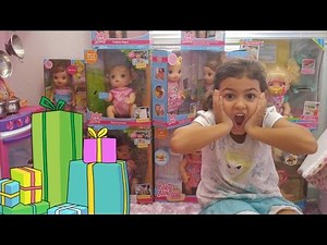 Presente de Natal!!! MUITAS BABY ALIVE...SONHO DE TODA MENINA .brincadeira.