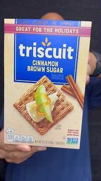 🌾 Cinnamon Brown Sugar Triscuits wheat crackers 🎄 #cinnamon #brown #wheat #wholegrain #holidays