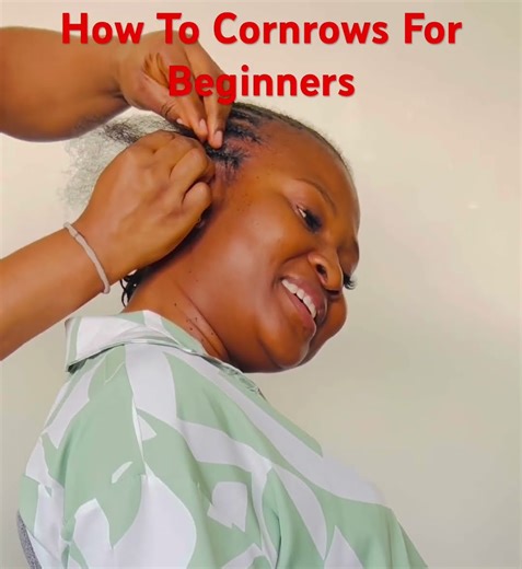How To Cornrows For Beginners #tutorial #learning #cornrows #shorts