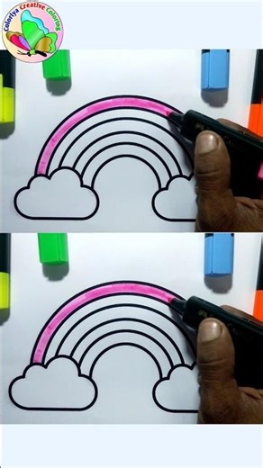 🌈 Satisfying Rainbow Coloring | Bright Color Therapy 🎨✨