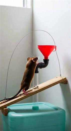 Funny! Mice watch first then rush into clear escape route surprise #funny #mice #pets