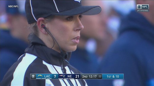 Female referee breaks barriers in the NFL