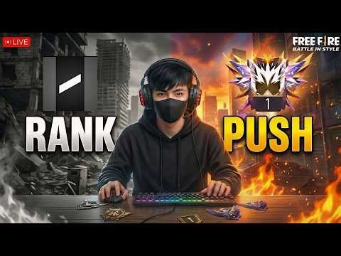 🔴[Live Free Fire New Rank Season Push Live 🎮 BRONZE TO GRANDMASTER!!
