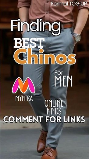 Try these Chinos Pants #formalwear #togup #men #pantsformen #onlinefinds #myntrahaul ‪@myntra‬