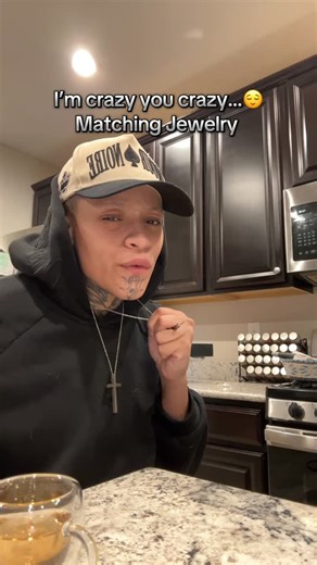 Vaughn Bre on Instagram: "Thank you FUN ENTRANCE for the jewelry. This toothpick is so handy. Go to my TikTok in my bio an get your stainless steel chain on sale now! #marketing #jewlery #matchingtattoos #crazy #fashion #bulldagger."