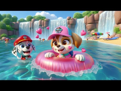 MARSHALL’s Totally in Love! Too Much Love in the Pool! - PAW Patrol Funny Animation | Rainbow 3