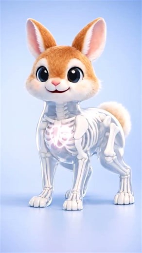 Look Inside a Bunny | Animal Anatomy | #shorts