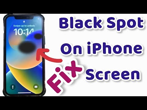 How to Fix black spot on iPhone screen | black ink spot