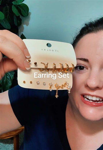 This 8-pair earring set has me covered for every vibe—everyday studs, dressy moments, and everything in between. Easy to mix, match, and style, plus perfect for travel or gifting. One set, so many looks ✨ Grab the full set while it’s available 💫 #EarringSet #JewelryEssentials #EverydayStyle #AccessoryGoals #GiftableFinds