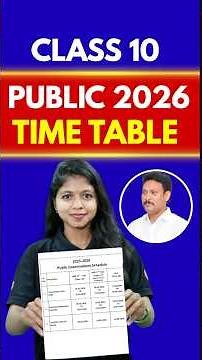 10th Public Exam Time Table Released 📋 | Public Exam 2026 #public2026 #tnstateboard