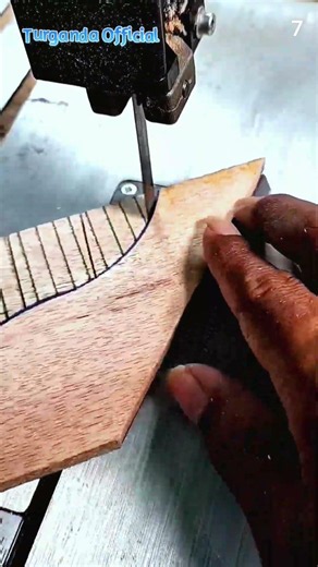 The process of cutting wood to a pattern using advanced, ultra-sharp tools #shorts