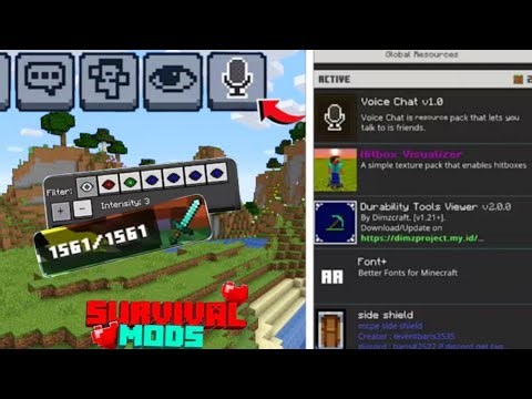 TOP 10 Survival Mods That Make Minecraft PE 100x 🔥|| MCPE MODS ||