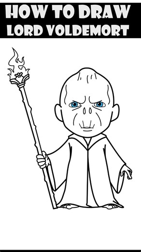 Magical Villain Art ✨ | Lord Voldemort Drawing #HarryPotter