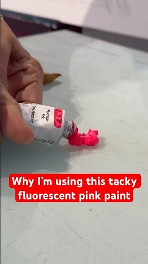 Why I’m using a tacky fluorescent pink paint #art