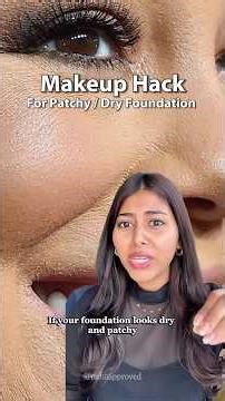 How to Fix Patchy Foundation (Beginner Makeup Tips) #foundationhack #beginnermakeuptutorial