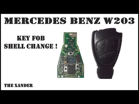 Key fob shell change at home / Mercedes Benz W203