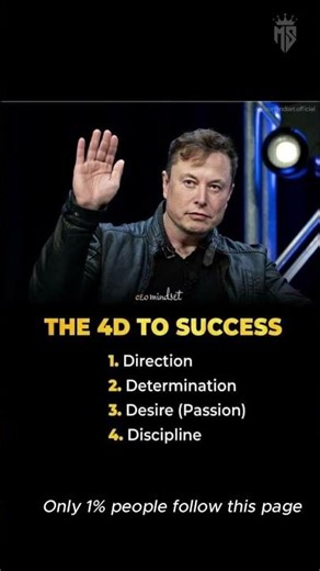 The 4D Formula That Creates WINNERS 🚀 | Elon Musk Mindset #motivation #successmindset