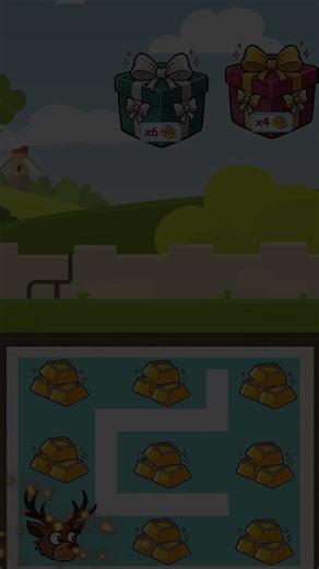 Puzzle Challenge 🎁Help Jinu Unlock the Mystery Box #animation #cartoon #fyp #viral #foryoupage