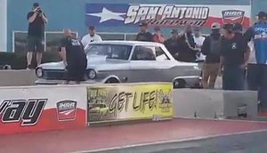 The Shocker takes out Big Daddy Racing "The Mistress" blowing flames at the eighth | National No Prep Racing Association