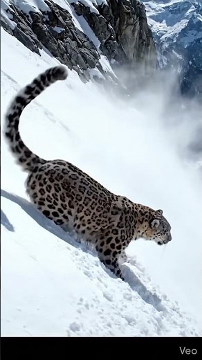 The Impossible Leap! 🐆❄️ Snow Leopard Hunt in Real Time!