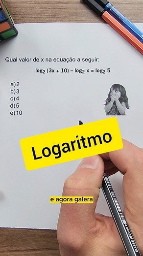 Bora de logaritmo? #matematica #logaritmo #enem #concursos #educação | Profdombrauskas