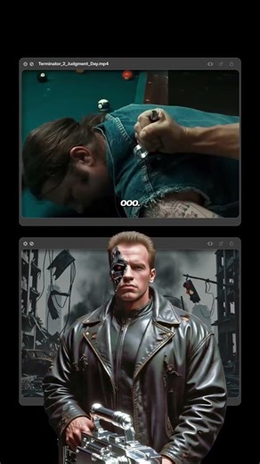 🕶️ Terminator Demands the Man’s Clothes and Motorcycle | The Terminator (1984) #Terminator #Arnold