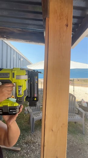 What started as a simple paver DIY turned into a full back entrance makeover. Once the new pavers went in, everything else—from the doors to the trim—looked tired. So we wrapped the old post in cedar, painted the doors, and gave this space a complete upgrade. Proof that one small project can snowball into a full-blown home improvement day! #freerangeadults #DIYhomeimprovement #airbnbhostlife #PaverProject #CedarPostWrapp | The Outpost at Birch Creek