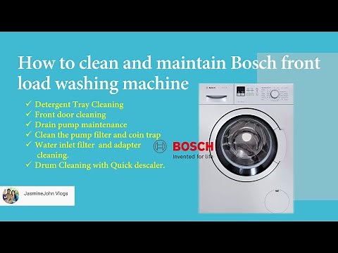 How to clean Bosch front load washing machine | washing machine drum cleaning in Tamil | JasmineJohn