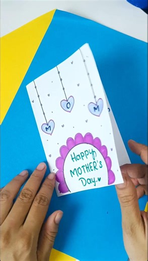 DIY Cute Mother's Day card making ideas #cardcreations #ytshorts