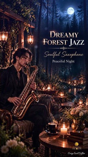 Smooth Jazz for Saxophone – Relaxing Forest Night Music for Sleep, Calm & Stress Relief