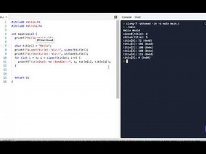 C Prog Skills Using Replit: C String Skills: Lesson 9: Part 1