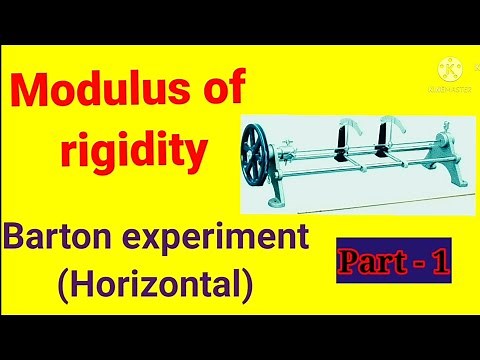 Modulus of rigidity by Barton experiment | Barton experiment