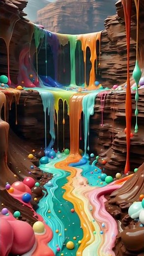 The Chocolate Candy Volcano 🌋🍫 Jelly Lava Flow