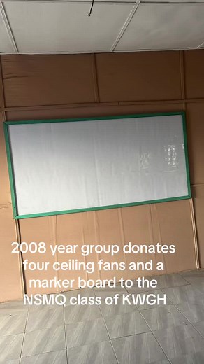 Classroom Donations: Ceiling Fans and Whiteboard Highlights