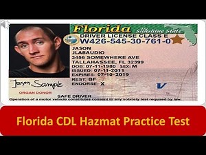 Florida CDL Hazmat Practice Test